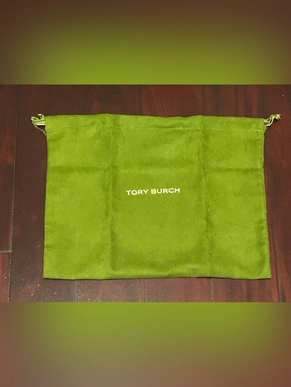 Tory Burch Lime Green Drawstring Dustbag